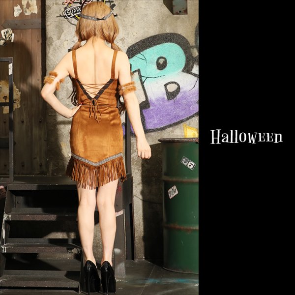 画像4: 【SALE!!】【ハロウィン4点セット】インディアンコスプレセット[HC02]