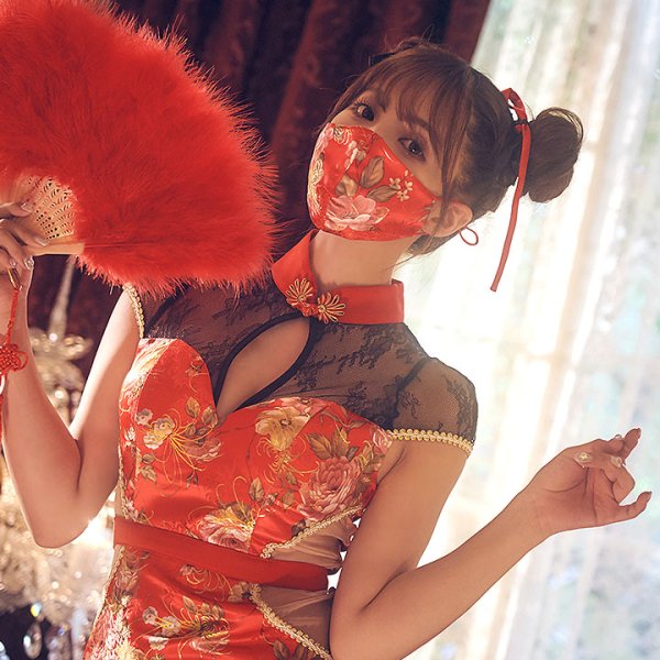 画像4: 【即日発送】チャイナマスク【ハロウィンコスプレ小物】[HC03-U]