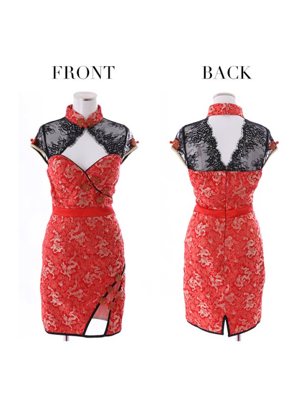 画像30: 【即日発送】タイトチャイナドレスコスプレセット【sugar nineハロウィン2点セット】【4サイズ/3カラー】(SE01YN)【OF01】