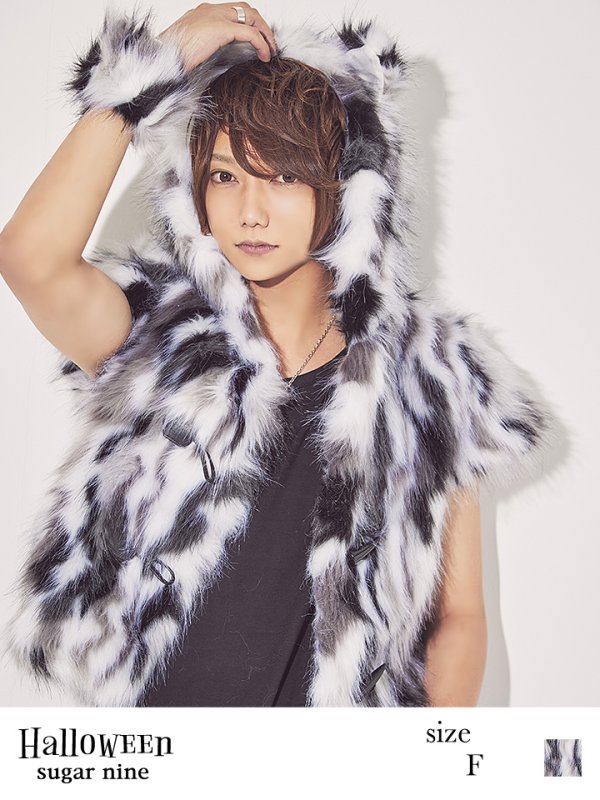 画像3: 【SALE!!】【即日発送】メンズウルフ/アニマルコスプレセット【sugar nineハロウィン4点セット】【Fサイズ/1カラー】【OF01】