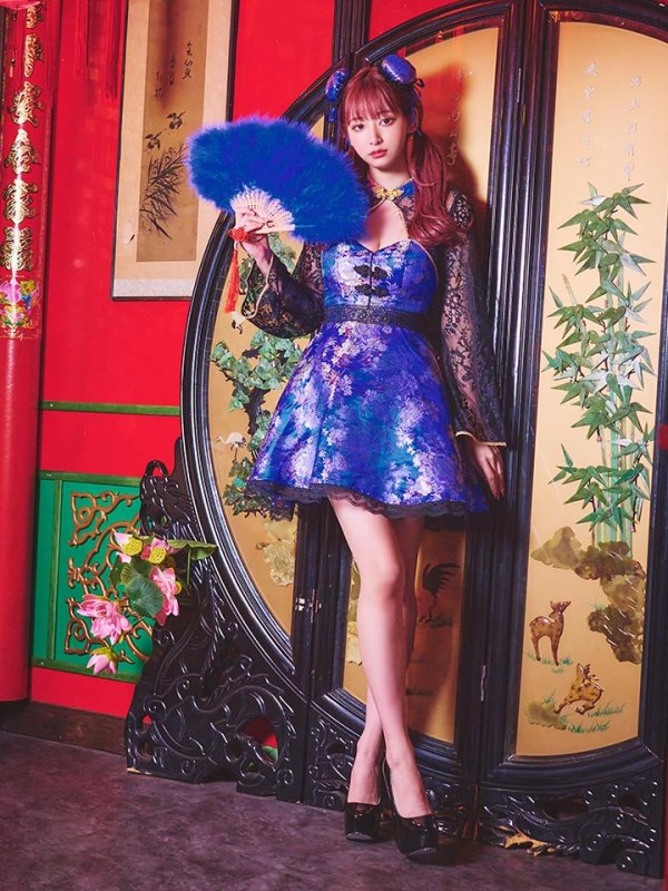 画像10: 【即日発送】フレアチャイナドレスコスプレセット【sugar nineハロウィン2点セット】【4サイズ/2カラー】(SE01YN)【OF01】