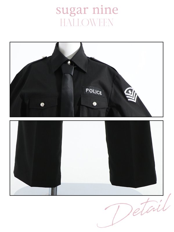 画像39: 【SALE!!】【即日発送】【ハロウィン】 ポリスコスプレ【コスプレ2点セット】【コスプレ5点セット】【XS-XLサイズ】【M-XLサイズ】[OF04-Bg/OF01-Bsv]
