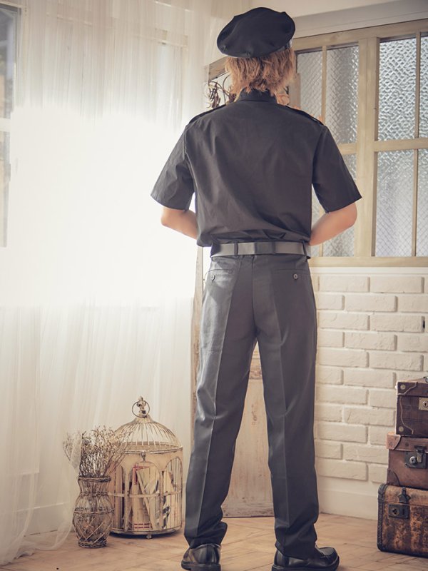 画像10: 【即日発送】ブラックポリスコスプレセット【sugar nineハロウィン5点セット】【M-XLサイズ/1カラー】[HC03-Bsv/HC03-Bg]