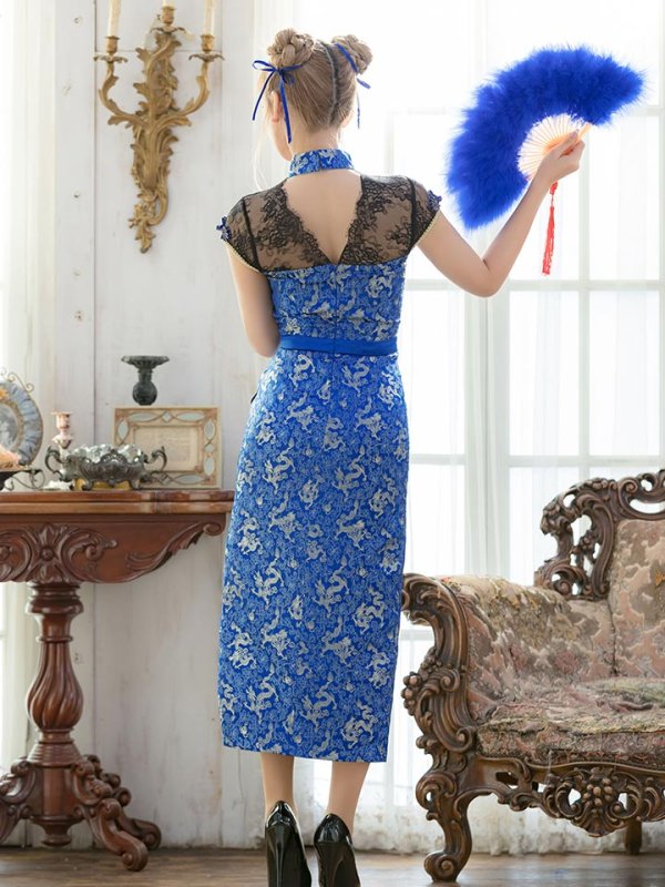 画像10: 【即日発送】ロングチャイナドレスコスプレセット【ハロウィン2点セット】【4サイズ/2カラー】(SE01YN)【OF01】