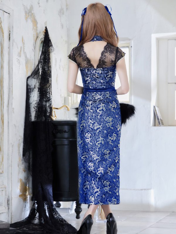 画像5: 【即日発送】ロングチャイナドレスコスプレセット【ハロウィン2点セット】【4サイズ/2カラー】(SE01YN)【HC03】