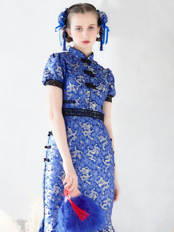 画像5: 【SALE!!】【即日発送】マーメイドスカートチャイナドレスコスプレ 【sugar nineハロウィン2点セット】【S-Lサイズ/2カラー】(SE01YN)[OF01]