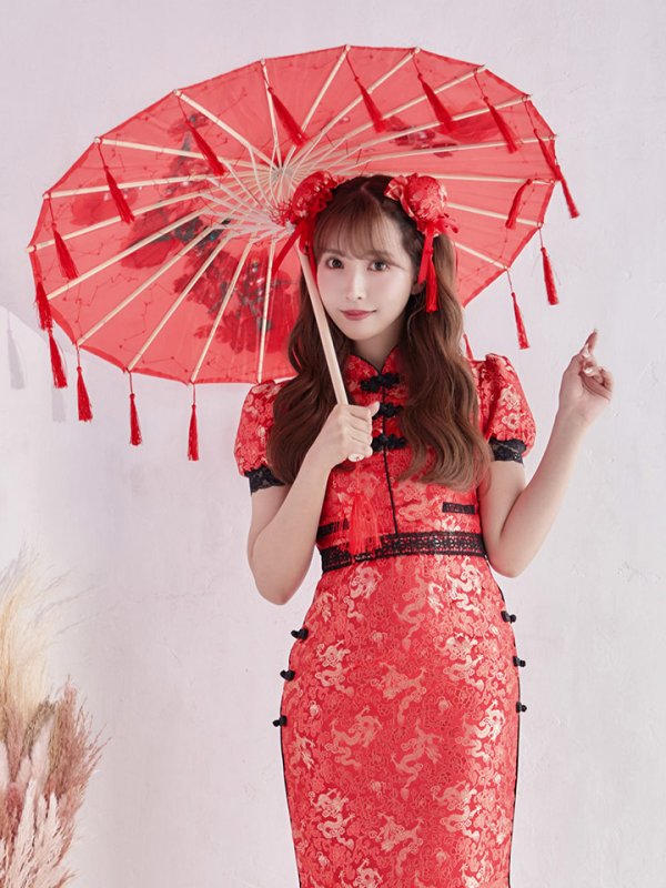 画像4: 【SALE!!】【即日発送】マーメイドスカートチャイナドレスコスプレ (SE01YN)【sugar nineハロウィン2点セット】【S-Lサイズ/1カラー】[OF01]