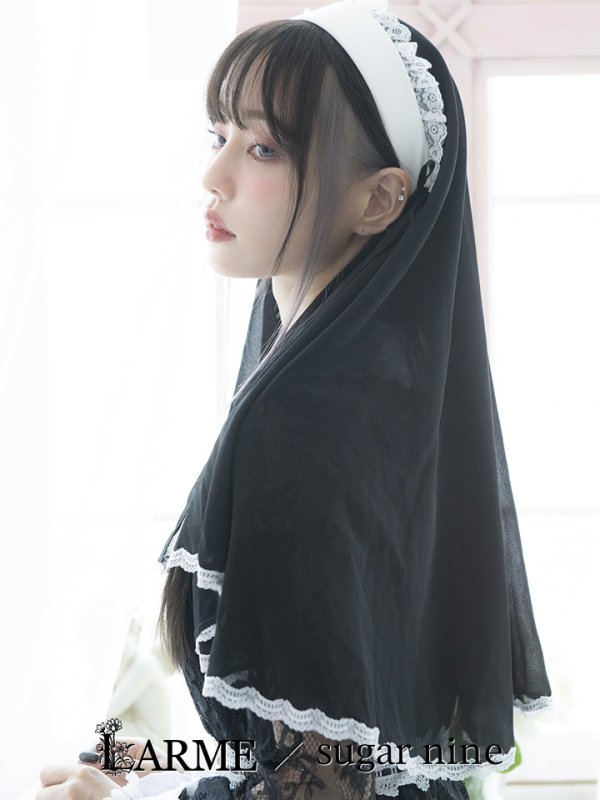 画像2: 【即日発送】シスターコスプレ/レースワンピース【sugar nineハロウィン3点セット】【S-XLサイズ/1カラー】[YMT]
