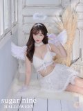【即日発送】2ピース/レースセクシーエンジェル/天使コスプレ【sugar nineハロウィン7点セット】【S-Mサイズ/2カラー】[HC03-H]