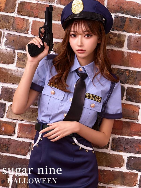 画像3: 【即日発送】【ハロウィン】ポリス/警察官コスプレ【コスプレ5点セット】【S-XLサイズ/1カラー】(OF0106-2)[OF01-Bnvg]