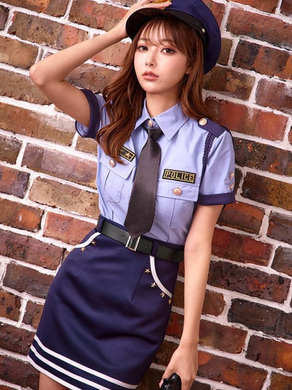 画像9: 【即日発送】【ハロウィン】ポリス/警察官コスプレ【コスプレ5点セット】【S-XLサイズ/1カラー】(OF0106-2)[OF01-Bnvg]