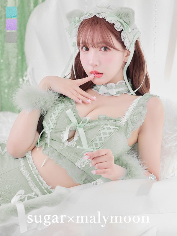 画像23: 【即日発送】【ハロウィン】【マリームーンコラボ】 セクシーレースキャット【コスプレ6点セット】【XS-L/7カラー】[OF01]