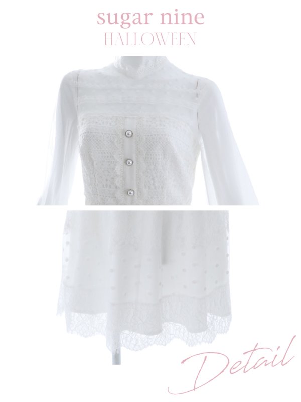 画像10: 【SALE!!】【即日発送】バニーワンピースコスプレ/レースワンピース【sugar nineハロウィン3点セット】【S-Lサイズ/1カラー】[OF01]