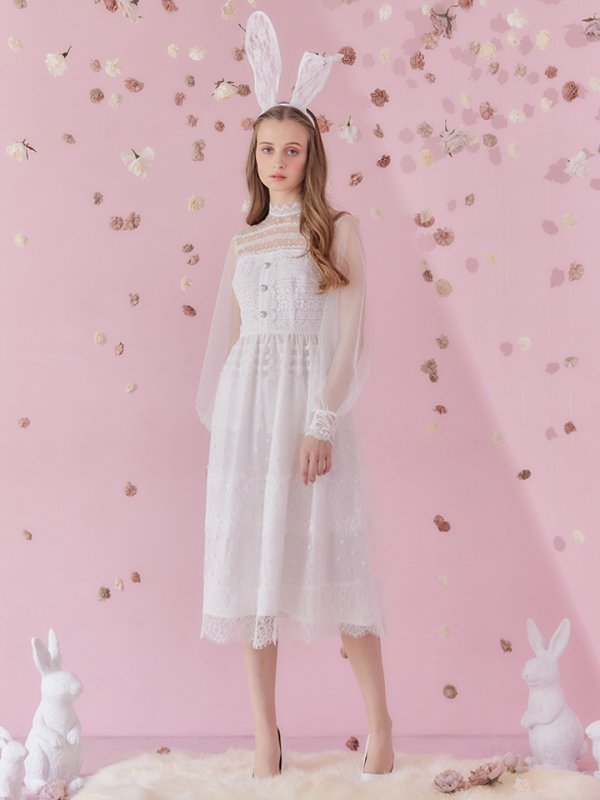 画像5: 【SALE!!】【即日発送】バニーワンピースコスプレ/レースワンピース【sugar nineハロウィン3点セット】【S-Lサイズ/1カラー】[OF01]