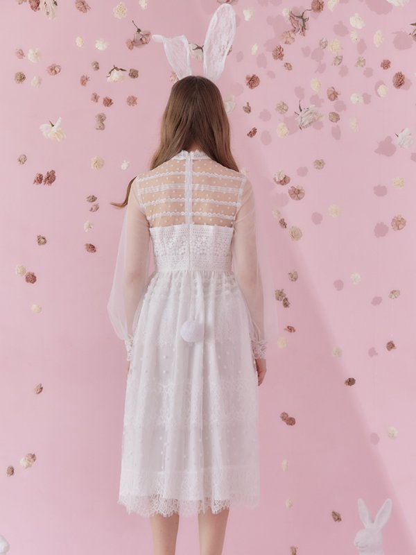 画像6: 【SALE!!】【即日発送】バニーワンピースコスプレ/レースワンピース【sugar nineハロウィン3点セット】【S-Lサイズ/1カラー】[OF01]