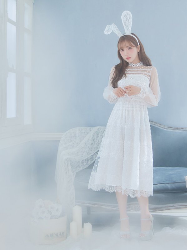 画像13: 【SALE!!】【即日発送】バニーワンピースコスプレ/レースワンピース【sugar nineハロウィン3点セット】【S-Lサイズ/1カラー】[OF01]