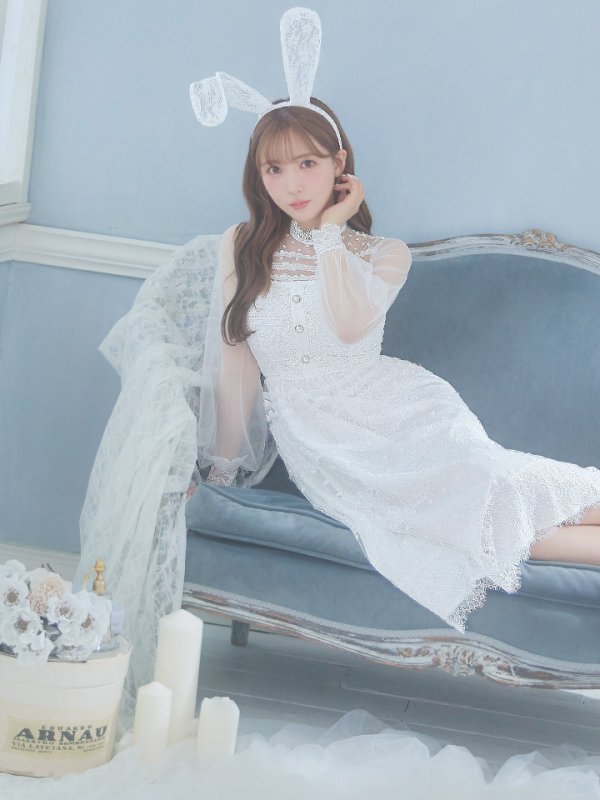 画像17: 【SALE!!】【即日発送】バニーワンピースコスプレ/レースワンピース【sugar nineハロウィン3点セット】【S-Lサイズ/1カラー】[OF01]