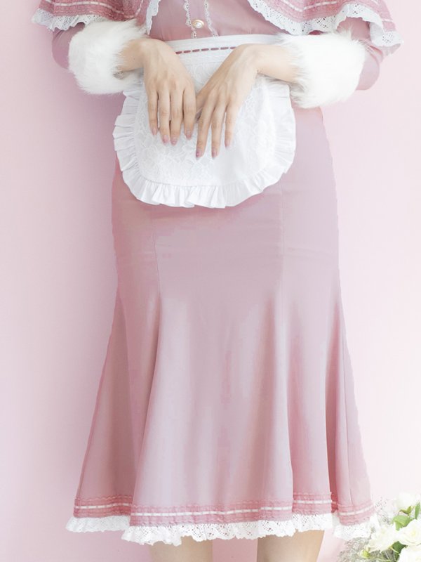 画像6: 【SALE!!】【即日発送】ファーポンチョ付きベアメイドコスプレ/ワンピースコスプレ【sugar nineハロウィン4点セット】【S-Lサイズ/1カラー】[OF01]