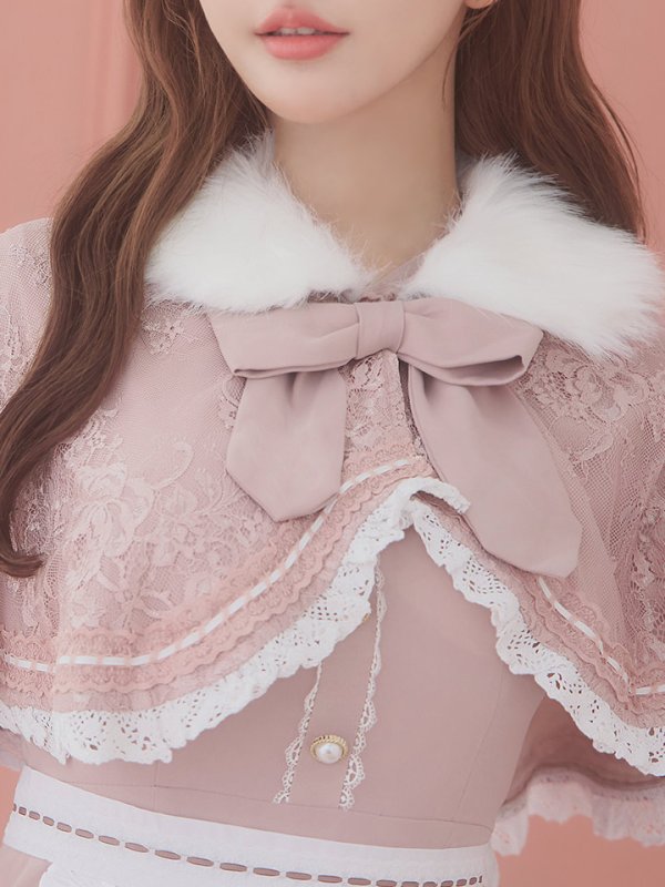 画像9: 【SALE!!】【即日発送】ファーポンチョ付きベアメイドコスプレ/ワンピースコスプレ【sugar nineハロウィン4点セット】【S-Lサイズ/1カラー】[OF01]