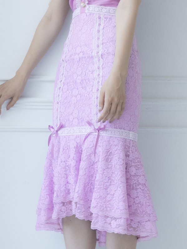 画像6: 【SALE!!】【即日発送】バニーレースワンピースコスプレ/マーメイドスカート【sugar nineハロウィン3点セット】【S-Lサイズ/2カラー】(SU220153)[OF01]