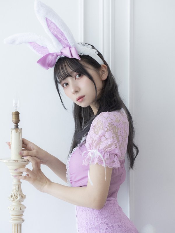 画像7: 【SALE!!】【即日発送】バニーレースワンピースコスプレ/マーメイドスカート【sugar nineハロウィン3点セット】【S-Lサイズ/2カラー】(SU220153)[OF01]