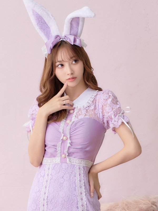 画像10: 【SALE!!】【即日発送】バニーレースワンピースコスプレ/マーメイドスカート【sugar nineハロウィン3点セット】【S-Lサイズ/2カラー】(SU220153)[OF01]