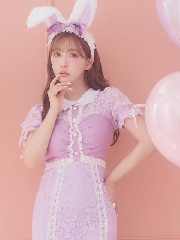 画像10: 【SALE!!】【即日発送】バニーレースワンピースコスプレ/マーメイドスカート【sugar nineハロウィン3点セット】【S-Lサイズ/2カラー】(SU220153)[OF01]