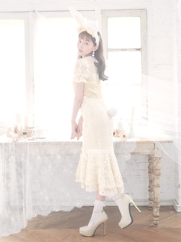 画像12: 【SALE!!】【即日発送】【ハロウィン】 バニーレースワンピースコスプレ 【コスプレ3点セット】【S-Lサイズ/2カラー】[OF01]