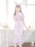 画像2: 【値下げ！】【即日発送】【ハロウィン】 バニーレースワンピースコスプレ 【コスプレ3点セット】【S-Lサイズ/2カラー】[YMT] (2)