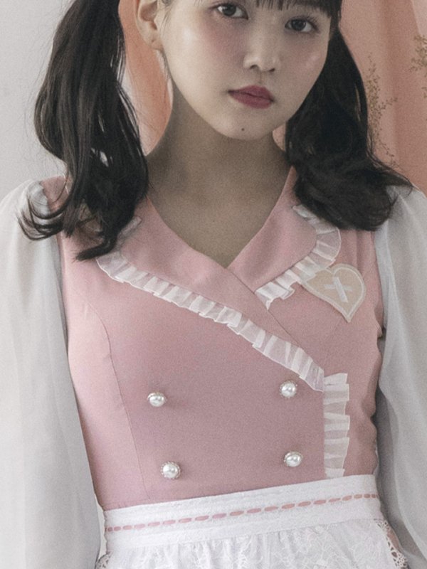 画像5: 【即日発送】ナースコスプレ/ワンピースコスプレ/Aライン/フレアスカート【sugar nineハロウィン3点セット】【S-Lサイズ/1カラー】(SU220155)[OF01]