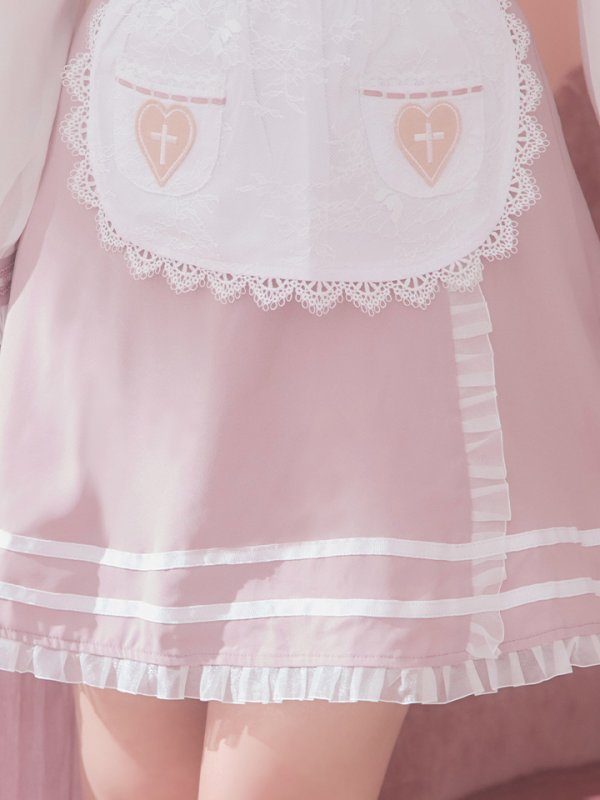 画像17: 【即日発送】ナースコスプレ/ワンピースコスプレ/Aライン/フレアスカート【sugar nineハロウィン3点セット】【S-Lサイズ/1カラー】(SU220155)[OF01]