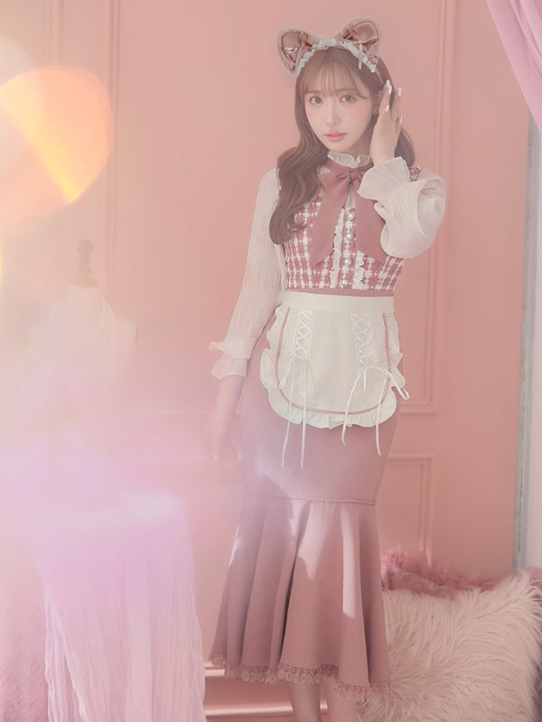 画像17: 【即日発送】ツイードキャットワンピースコスプレ/マーメイドスカート【sugar nineハロウィン3点セット】【S-Lサイズ/1カラー】[OF01]