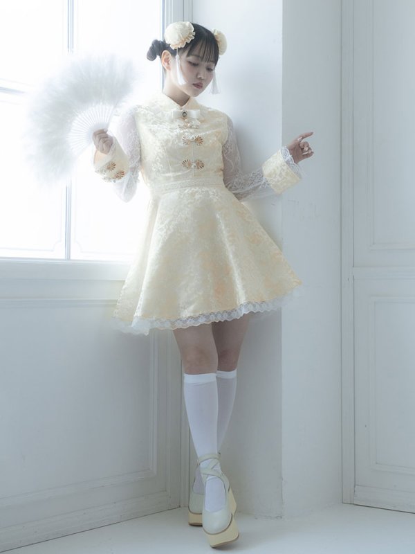 画像4: Aライン/フレアスカートチャイナコスプレ【sugar nineハロウィン3点セット】【S-XLサイズ/2カラー】[OF01]