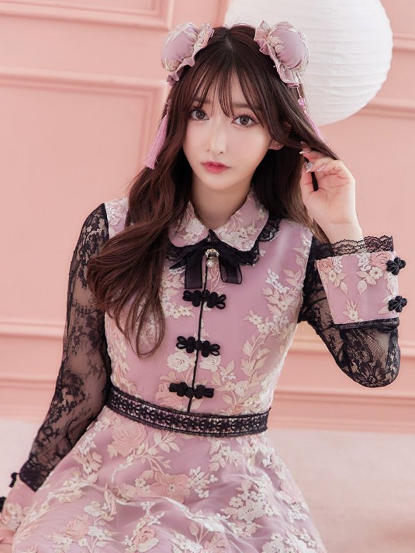 画像15: 【即日発送】Aライン/フレアスカートチャイナコスプレ【sugar nineハロウィン7点セット】【S-XLサイズ/2カラー】[OF01]