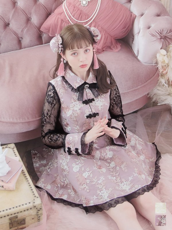 画像3: 【即日発送】【ハロウィン】 フレアスカートチャイナコスプレ 【コスプレ3点セット】[OF01]