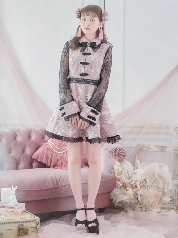 画像5: 【即日発送】【ハロウィン】 フレアスカートチャイナコスプレ 【コスプレ3点セット】[OF01]