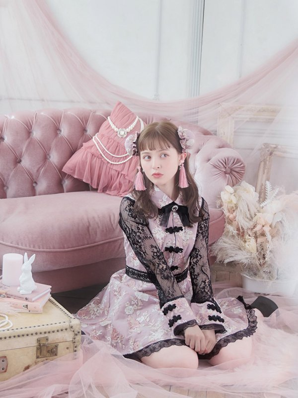 画像7: 【即日発送】【ハロウィン】 フレアスカートチャイナコスプレ 【コスプレ3点セット】[OF01]