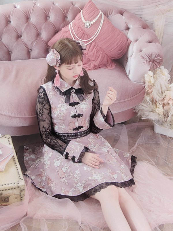 画像9: 【即日発送】【ハロウィン】 フレアスカートチャイナコスプレ 【コスプレ3点セット】[OF01]