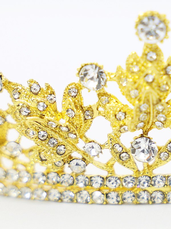 画像4: 【アクセサリー：ヘアアクセ】【ANGEL R/エンジェルアール】ティアラ/ バースデー/ ウェディング/ リーフモチーフ/ ストーン/ ビジュー/ ヘアアクセ/ 髪飾り[OF02]