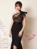 画像12: 【an ANDY Fashion Press 08 COLLECTION 01】フラワーレース/ ワンショル/ リボンデザイン/ フリル/ チュール/ マーメイド/ ロング/ キャバドレス long[OF05]