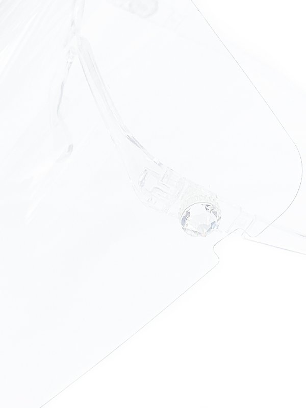 画像8: 【シールド単品10枚入り】エンリケちゃん着用 キラキラスワロフスキー付きフェイスシールド