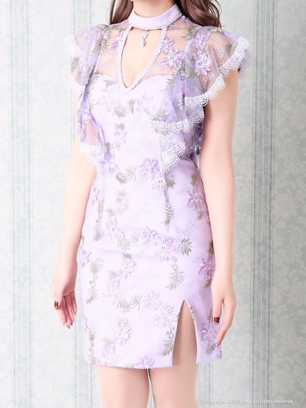 画像4: 【an/アン】フラワーレース/ パステルカラー/ チャーム/ タイト/ ミニドレス/ キャバドレス[OF05]
