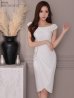ホワイト モデル：七瀬みほ　身長：162cm　着用サイズ：XSサイズ
