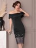 ブラック モデル：七瀬みほ　身長：162cm　着用サイズ：XSサイズ