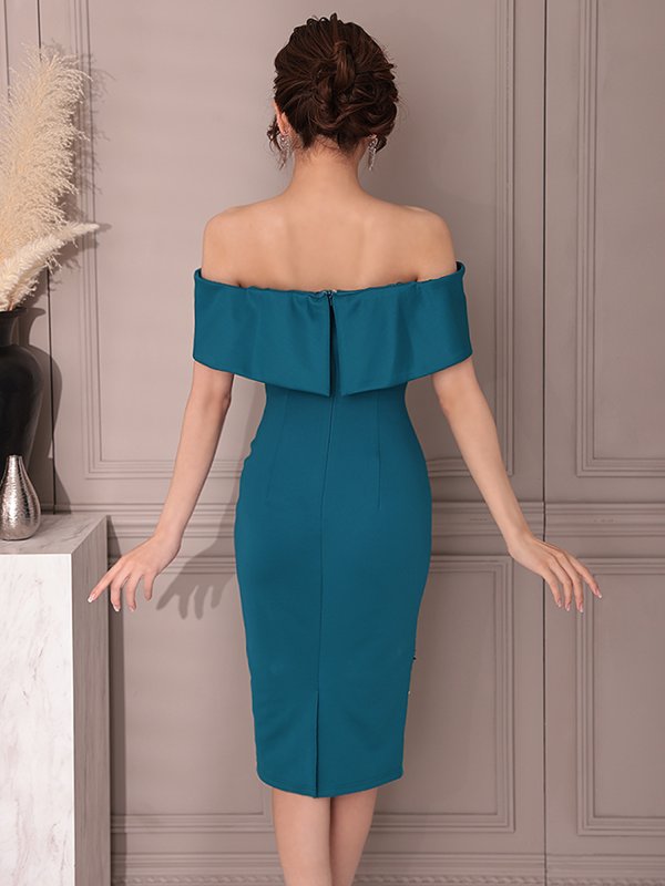 ティールブルー モデル：七瀬みほ　身長：162cm　着用サイズ：XSサイズ