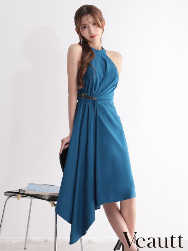 ブルー　モデル：あみ　身長：163cm　着用サイズ：XSサイズ