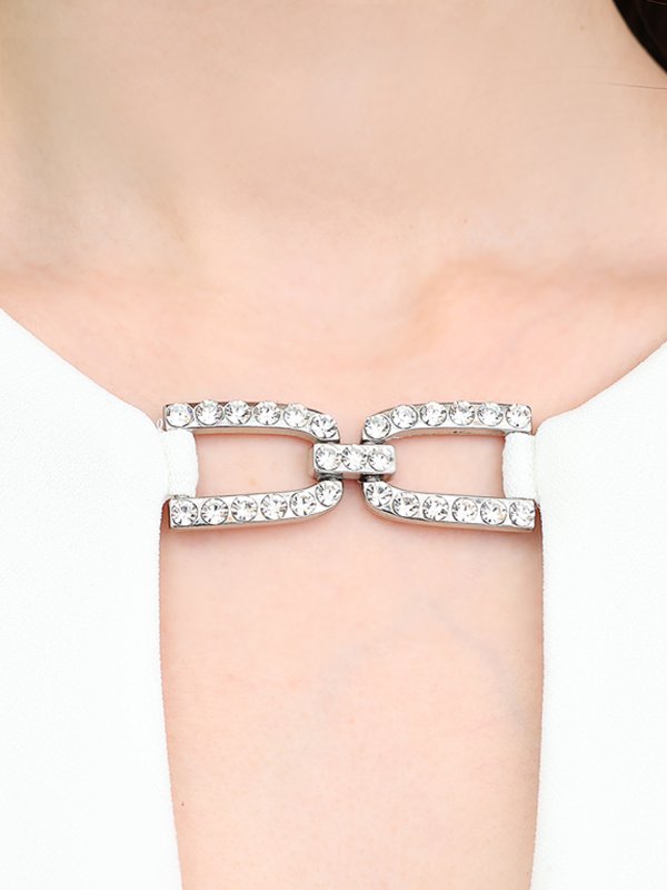 画像25: XSサイズあり【Veautt/ヴュート】【OF05】ホルターネック/ バストクロス/ ストレッチ/ タイト/ ミディアムドレス/ キャバドレス