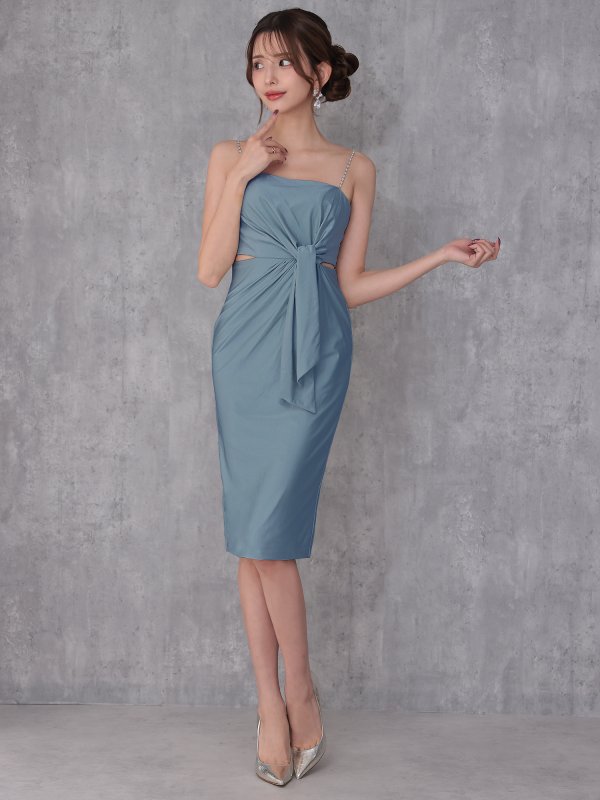 ブルー モデル：あみ　身長：163cm　着用サイズ：XSサイズ