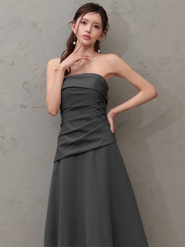 ダークグレー　モデル：カレン　身長：165cm　着用サイズ：XSサイズ