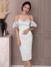 ホワイト　モデル：りの　身長：157cm　着用サイズ：XSサイズ
